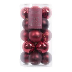 Clearance Pack de 20 boules 40mm rouge