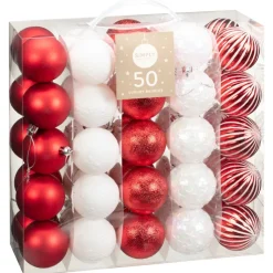 Best Pack de 50 boules 60mm rouge et