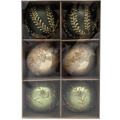 Sale Pack de 6 boules vertes