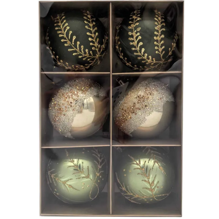 Sale Pack de 6 boules vertes