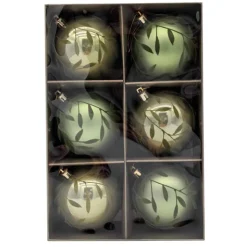 Sale Pack de 6 boules vertes