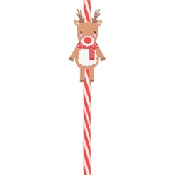 New Pack de 4 pailles noel