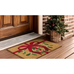 New RAINBOW CHRISTMAS Paillasson de noel noeud 40x60