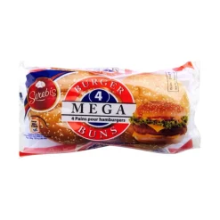 Sale Pain megaburger sesame x4 300g