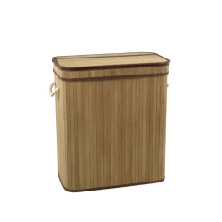 Best ORGANIZED LAUNDRY Paniere a linge bambou 2 bacs