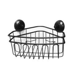 Discount SIMPLY Paniere d'angle a ventouses noir