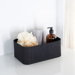 Clearance BATHROOM COLLECTION Paniere de rangement bambou noir