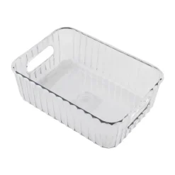 Best HOME ESSENTIALS Paniere de rangement striee xs