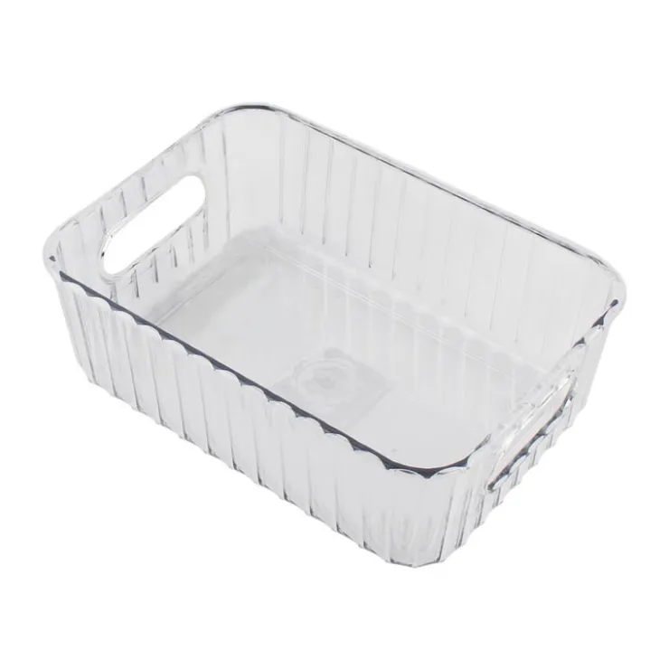 Best HOME ESSENTIALS Paniere de rangement striee xs