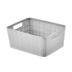 SIMPLY Paniere rectangulaire effet lin