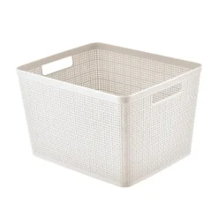 Hot SIMPLY Paniere rectangulaire effet lin