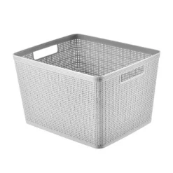 Hot SIMPLY Paniere rectangulaire effet lin