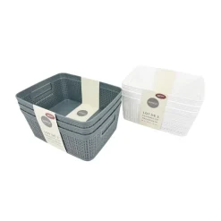 Outlet SIMPLY Paniere x3 gris ou blanc