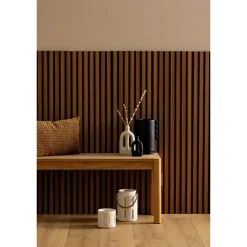 Online Panneau deco tasseaux bois fonce