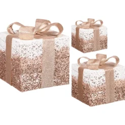 Paquets cadeaux lumineux x3