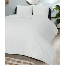 Discount HOME COLLECTION Parure alicia 200x200 blanc