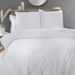 Outlet HOME COLLECTION Parure lara 260x240 blanc