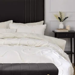 Clearance HOME COLLECTION Parure lisa tuftee 200x200