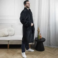 Clearance Peignoir fleece homme