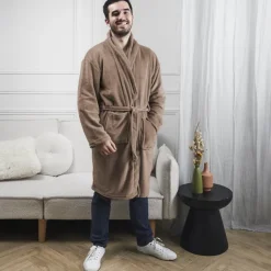 Clearance Peignoir fleece homme