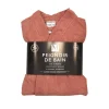 Hot Peignoir l/xl rose velours epong