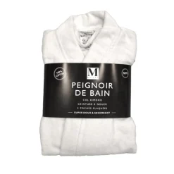 Outlet Peignoir velours eponge s/m blan