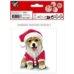 Hot CRAFT ID Peinture diamant noel 13x13cm