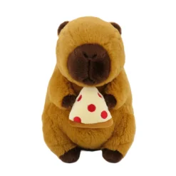 Peluche capybara pizza