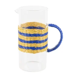 Clearance SIMPLY SUMMER Pichet en verre cerclage paille
