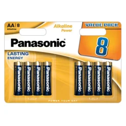 New PANASONIC Pile lr06 alcaline x8