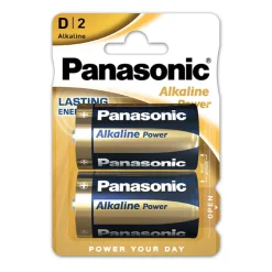 New PANASONIC Pile lr20 alcaline x2