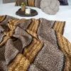 WARM HEAVEN Plaid boucle 125x150cm marron