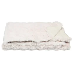 Discount NATURAL HOME Plaid bubble beige 130x160cm