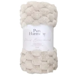 Hot PURE HARMONY Plaid courchevel 130x160cm creme