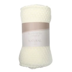 Discount NATURAL HOME Plaid elsa 130x160cm creme