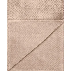 New HOME COLLECTION Plaid gaufre taupe