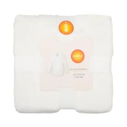 SIMPLY COSY Plaid hoodie creme