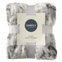 SIMPLY Plaid marbre 125x150