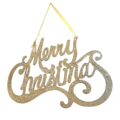 Hot Plaque merry christmas paillette