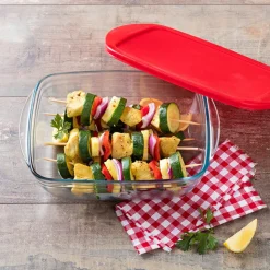 O'CUISINE Plat rect avec couvercle 23x15cm