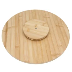 Best THE ORGANIZED KITCHEN Plateau tournant bambou d40