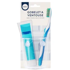 SIMPLY Porte brosse a dents a ventouse