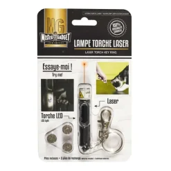 Discount Porte cles lampe torche + laser