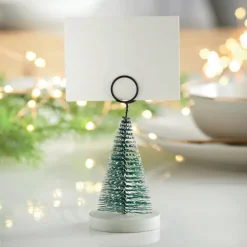 Clearance SECRET FOREST Porte-nom sapin vert x6