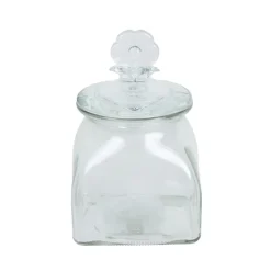 SIMPLY Pot fleur en verre 10x10x15cm