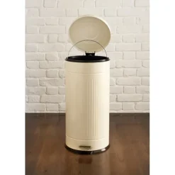 Best HOME ESSENTIALS Poubelle a pedale 30 l nervure