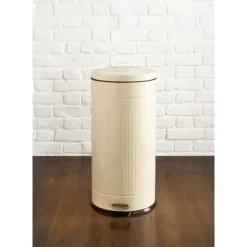 Best HOME ESSENTIALS Poubelle a pedale 30 l nervure