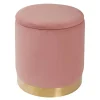 Sale PURE HARMONY Pouf de rangement velours blush
