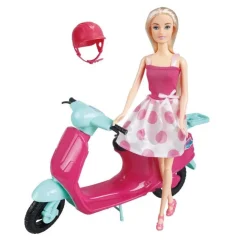 Hot Poupee et scooter 30 cm