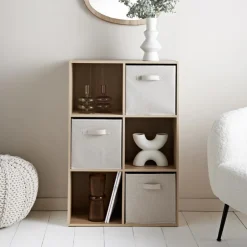 Sale SIMPLY Rangement 6 cubes 3 panieres